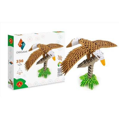 Kép 3/3 - Origami 3D Sas papírhajtogatós építőjáték