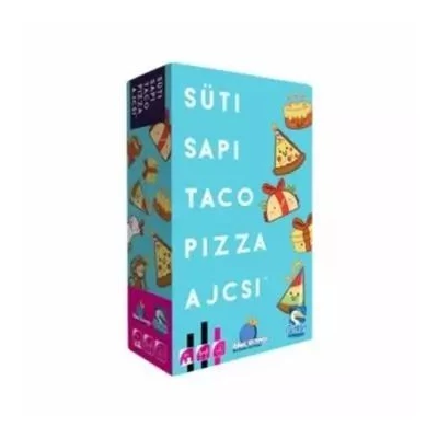 Süti, sapi, taco, pizza, ajcsi társasjáték