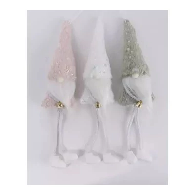 Karácsonyi manó figura csillaggal - 36 cm, többféle