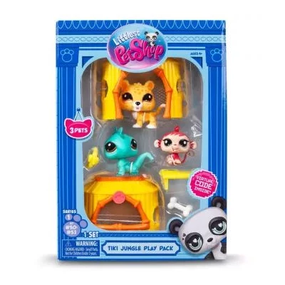 Littlest Pet Shop: Figura csomag, 1. széria, 3 db-os - Dzsungel
