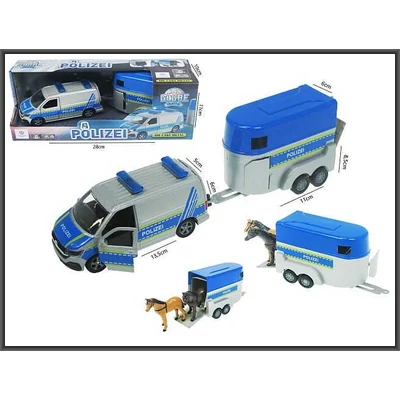 Volkswagen T6.1 2019 rendőrségi autó lószállító utánfutóval 28cm