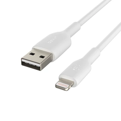 Kép 6/6 - Belkin BOOST CHARGE USB-A to Lightning Cable, PVC - 1M (2 PK) - White