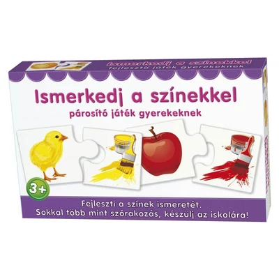 Kép 11/13 - Keresd a párját, puzzle párosító játék, 12-féle, 28x17,5x4,5 cm dob.