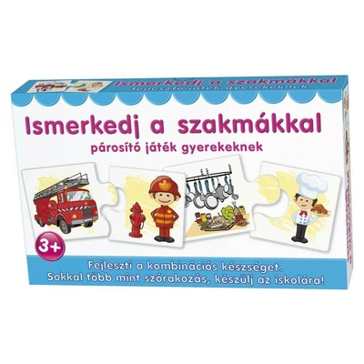 Kép 2/13 - Keresd a párját, puzzle párosító játék, 12-féle, 28x17,5x4,5 cm dob.