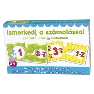Kép 5/13 - Keresd a párját, puzzle párosító játék, 12-féle, 28x17,5x4,5 cm dob.