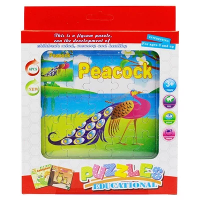 Kép 2/3 - Puzzle klt., 6 db, puzzle, állatos, 16,5x17+ cm dob.