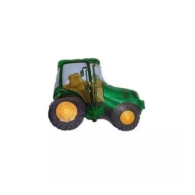 Traktor fólia lufi - zöld, 35 cm