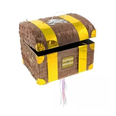 Kincsesláda pinata - 30 x 25 x 34 cm