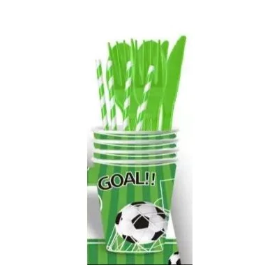 Goal! focilabda mintás papírpohár - 10 db-os
