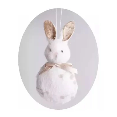 Felakasztható masnis nyuszi dekoráció - 11 cm, többféle