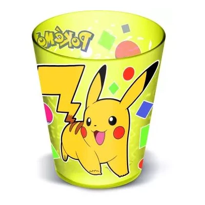 POKEMON: műanyag pohár sárga - 285 ml