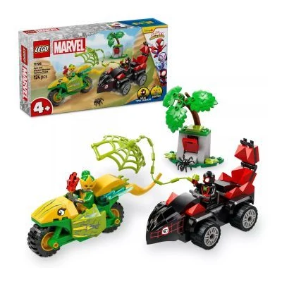 LEGO® Marvel Spin és Electro: Üldözés a dinójárművel 11198