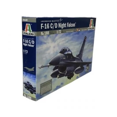 Italeri: F-16C/D Night Falcon repülőgép makett, 1:72