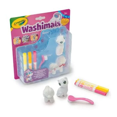 Crayola Washimals: Kimosható kutya és cica figura szett - 2 db-os