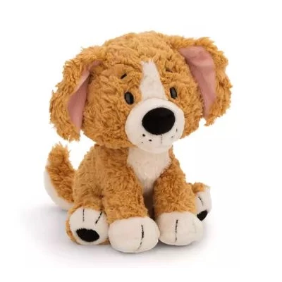 Nici: Plüss kutyus, ülő - barna, 35 cm