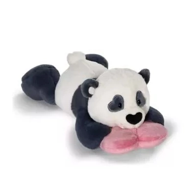 Nici Green: Love panda plüssfigura szívvel - fekvő