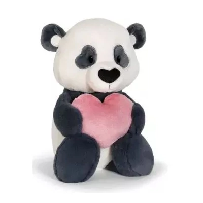 Nici Green: Love panda plüssfigura szívvel - 35 cm