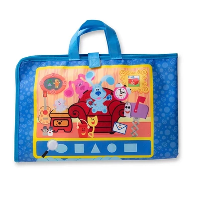 Kép 3/3 - Melissa & Doug kreatív játék, rajzolás vízzel, Azúrkék nyomok és te - széthajtható tábla
