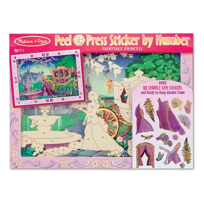 Kép 2/3 - Melissa & Doug Kreatív játék, Számos martica képkészítő, hercegnő