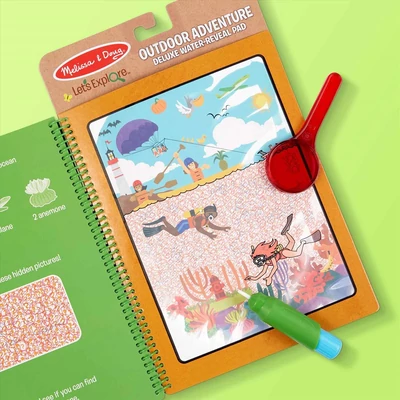 Kép 3/3 - Melissa & Doug, kreatív játék, rajzolás vízzel deluxe, kaland