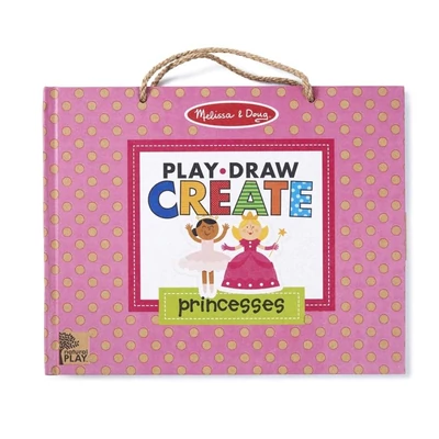 Kép 3/3 - Melissa & Doug Kreatív játék, Letörölhető rajzoló és mágneses játékkészlet - hercegnő
