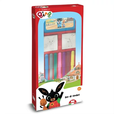 Kép 2/2 - Multiprint Bing nyomdakészlet filcekkel, 9 db-os