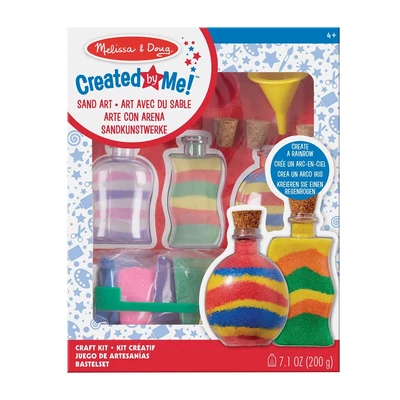 Kép 2/3 - Melissa & Doug, kreatív játék, homok művészet, homok üvegben
