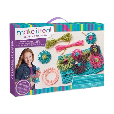 Make It Real Virágos raffia kistáska készítés