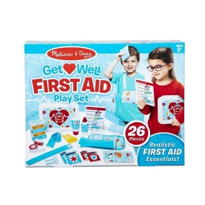 Kép 2/3 - Melissa & Doug Szerepjáték, Gyógyulj meg Elsősegély játékszett szett
