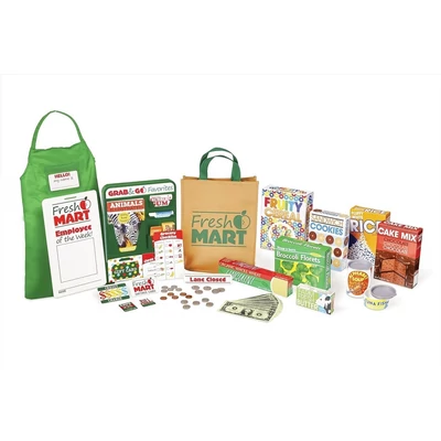 Kép 3/3 - Melissa & Doug Szerepjáték kellékek, Élelmiszer bevásárló szett