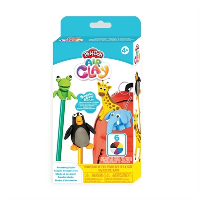 Kép 2/2 - Play-Doh Air Clay levegőre száradó gyurma - kulcstartó készítés