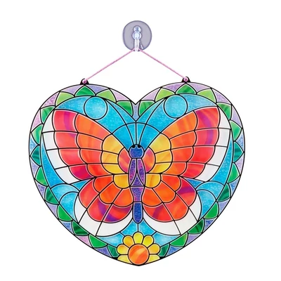 Kép 3/3 - Melissa & Doug Kreatív játék, Ólomüveg képkészítő készlet, pillangó