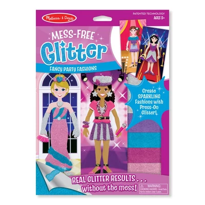 Kép 2/3 - Melissa & Doug Kreatív játék, Glitter képkészítő, divat
