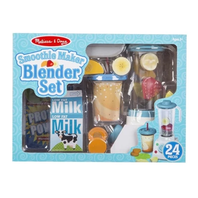 Kép 2/3 - Melissa & Doug Szerepjáték, Smoothie készítő turmix készlet