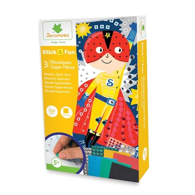 Kép 2/3 - Sycomore Stick n fun Mozaikkép-készítő - szuperhős