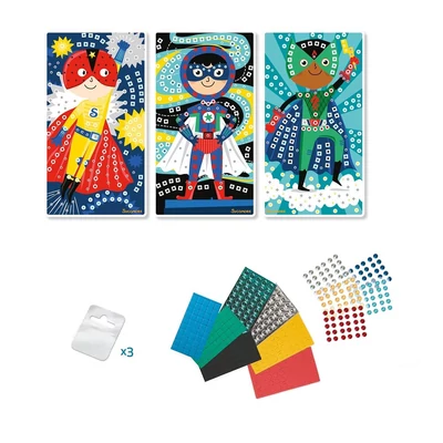 Kép 3/3 - Sycomore Stick n fun Mozaikkép-készítő - szuperhős