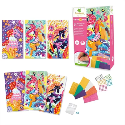 Kép 2/3 - Sycomore Stick'n Fun mozaikkép készítő - unikornis