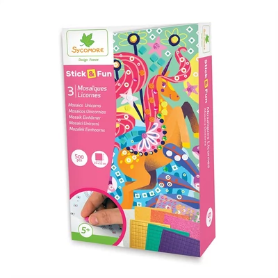 Kép 3/3 - Sycomore Stick'n Fun mozaikkép készítő - unikornis
