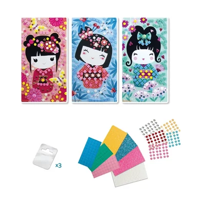 Kép 3/3 - Sycomore Stick n fun Mozaikkép-készítő - kokeshi