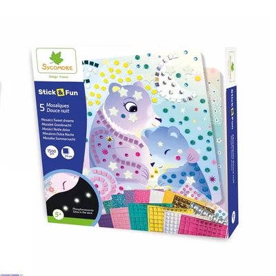 Kép 2/3 - Sycomore Stick n fun Mozaikkép-készítő - édes éjszakák