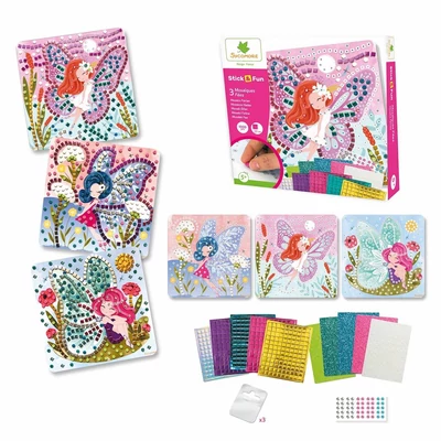 Kép 2/3 - Sycomore Stick'n Fun mozaikkép-készítő - tündérek