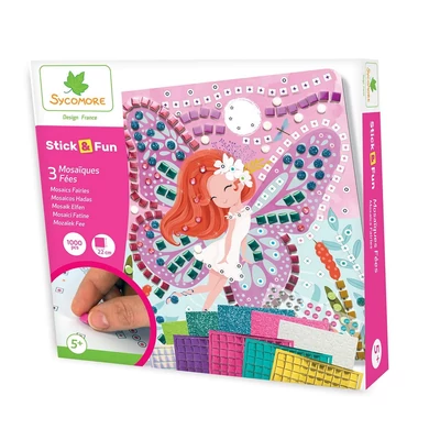 Kép 3/3 - Sycomore Stick'n Fun mozaikkép-készítő - tündérek