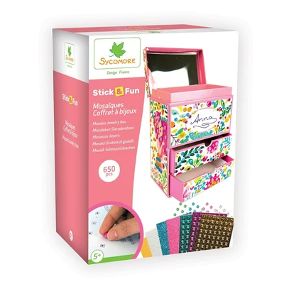 Kép 2/3 - Sycomore Stick'n Fun 3D mozaik, ékszer doboz