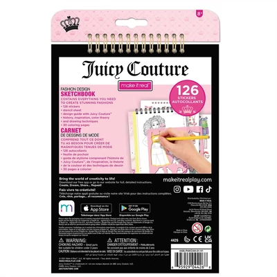 Kép 3/3 - Make It Real Juicy Couture divattervező füzet