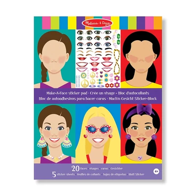 Kép 2/3 - Melissa & Doug, kreatív játék, készíts arcot matrica készlet
