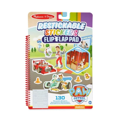 Kép 2/3 - Melissa & Doug kreatív játék, újrahasználható matrica füzet, Mancs Őrjárat - Küldetések