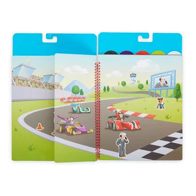 Kép 3/3 - Melissa & Doug kreatív játék, újrahasználható matrica füzet, Mancs Őrjárat - Küldetések