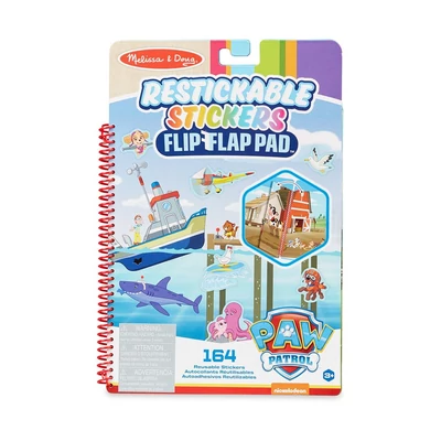 Kép 2/3 - Melissa & Doug kreatív játék, újrahasználható matrica füzet, Mancs Őrjárat - Kaland-öböl