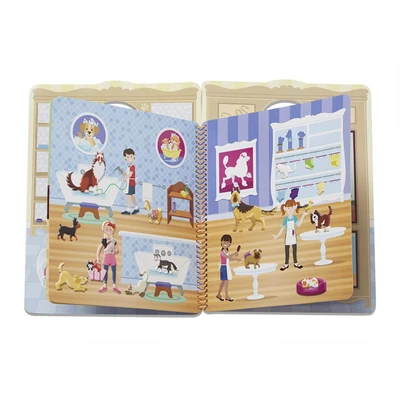 Kép 3/3 - Melissa & Doug Kreatív játék, Pufi matrica készlet, házi kedvencek