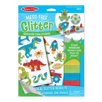Kép 2/3 - Melissa & Doug Kreatív játék, Glitter pufi matrica készítő, kaland